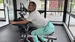 hey stranger come home from gym petite blonde fucks you to hairy creampie