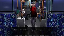 Zoe flashes big tits on bus in exhibitionist thrill