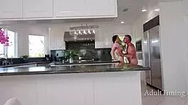 horny wet feet slut squirts during sneaky hardcore fuck