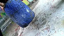 Jasmine Arabia's Outdoor Heels Heat Up Interracial Amateur Fury!