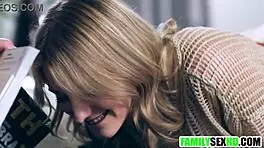 Milf Suggests Intimate Lessons for Young Blonde Pair