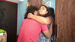 Horny Desi Couple Deep Kisses Undress Play Juicy Bedroom Boobs