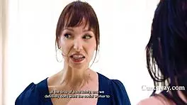 i ride stepmom's dildo while social worker questions her love