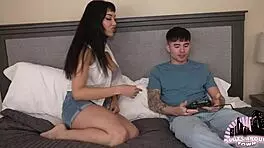 domme milf bullies shy virgin with huge tits rough sex 😈💦🍆