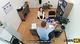 Una Fairy craves fucking strangers right on the office desk