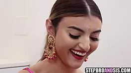 Two desi hotties battle over massive cock