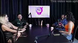 Swinger house tale of complicated couple in sheer red lingerie