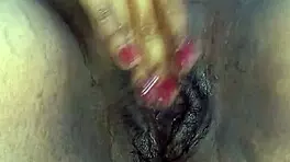 Horny latina fingers her tight pussy on camera reaching massive orgasm