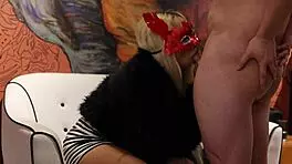 Elenaxxx delivers steamy couch blowjob then bed missionary pounding in pov and third person