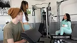 alexia anders london rose gym riding cowgirl action