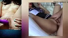 Skinny Tattooed Babe Fingers Pussy Wild with Vibrator Solo