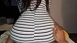 Young Lesbian Rides Huge Black Cock First Time