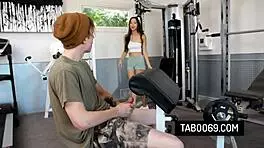 alexia anders london rose gym riding cowgirl action