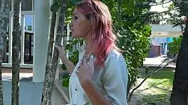 sexy blonde neighbor bound moaning in tickle stockings adventure