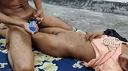 naughty couple hanif and popy's homemade interracial blowjob anal cowgirl frenzy