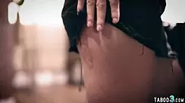 Teen Lesbian Paige Owens Pounds Whitney Wright's Trimmed Pussy with Big Blue Dildo