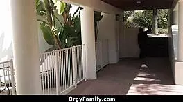 Sneaky petite teen seduced into intense bedroom encounter by older man