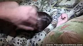 rina the inked teen cock rider shakes her shaved pussy