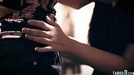 Teen Lesbian Paige Owens Pounds Whitney Wright's Trimmed Pussy with Big Blue Dildo