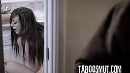 horny babe shoves pickle in ass then begs for rough anal pounding