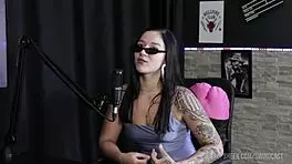 bi mejia swing cast with tifany rocha in sheer red lingerie domination!