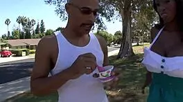 petite brunette teen 18+ facial from monster cock closeup