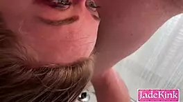 Pervert Boss Convinces Hot Secretary for Deepthroat Gagging