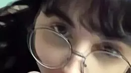 hot latina teen slurps massive cock begging for cum