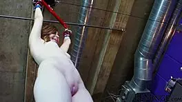 Blonde Mistress Licks Wet Lesbian Slave Pussy