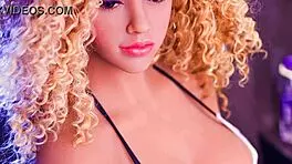 small blonde sex dolls deliver sloppy big boob blowjobs