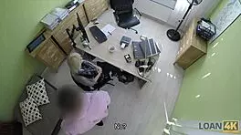 loan4k blonde czech babe aces pleasurable office pov casting blowjob