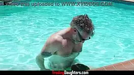 kylie rocket swaps partners for underwater group blowjobs