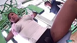 Gym Guys Pound Hairy Cunt Big Natural Tits