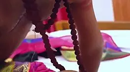 doesn't this indian wife in sari look hot getting romantic sex from baba?