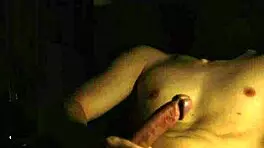 Handsome 23-Year-Old Man Enjoys Solo Masturbation Handjob Session Intensely