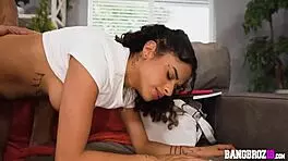 Shy petite pornstar takes full monster cock advantage