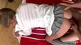 pigtailed cutie wrecked hard by older stud! 💥🔥