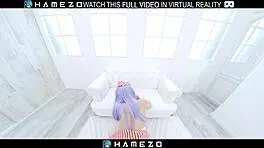 Asuka Suzumura's Wet Pussy Fingered and Fucked Hard in VR Cosplay