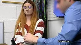 Hey sexy ginger suspect ride that fat dick at work 😏 big cock office fun