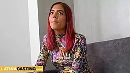 small tits latina teen casting interview turns hardcore big monster cock blowjob fuck