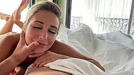 morning blowjob young beauty gives old man 👅🌅