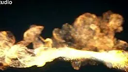 Blonde Margo's huge booty swallows massive cock anally