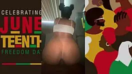 Oh Damn, This Tight Black Pussy Craves Big Cock on Juneteenth!