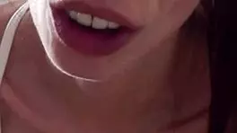 Candie cross bites lip sliding tiny ass onto raw shaft juicy bounce