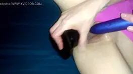 skinny amateur wife masturbates her tight pussy craving first monster bbc homemade fuck