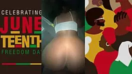 Oh Damn, This Tight Black Pussy Craves Big Cock on Juneteenth!