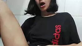 Linda Shoves Giant Vibrator Deep in Her Tight Teen Hole!