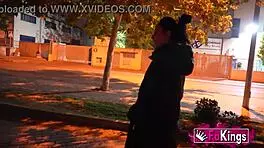 Desperate Dude Begs to Fuck Hot Brunette Valen Pink