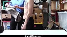 Shop suspect milf dominated and fucked hard in garage by officer