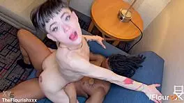 magenta lexx rides bbc cowgirl while trying tiktoks